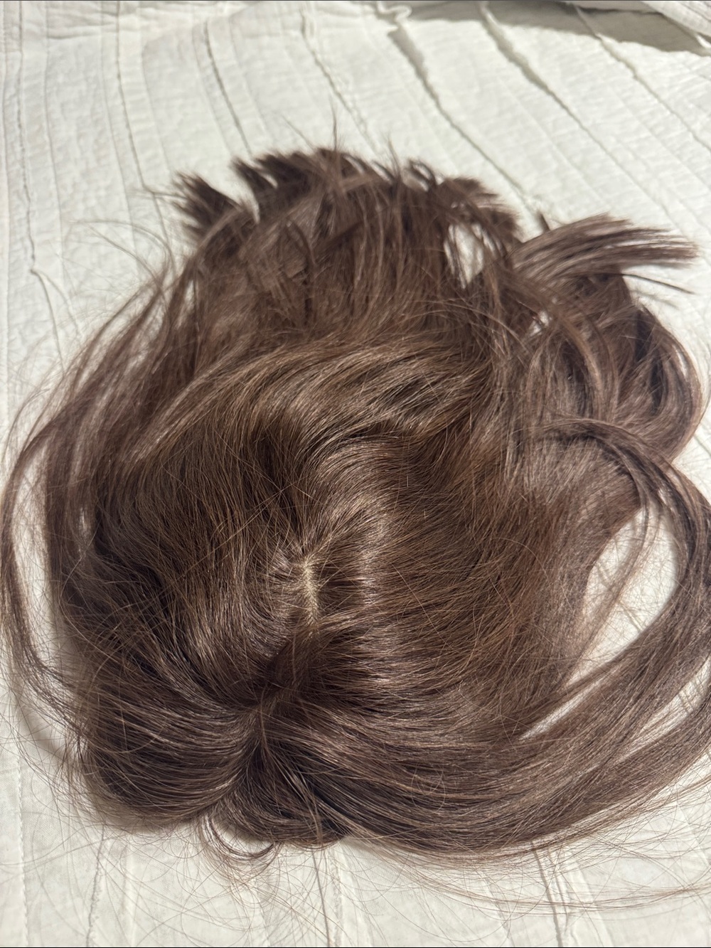 Brown Clip-In Hair Topper for Volume & Coverage - Natural Finish